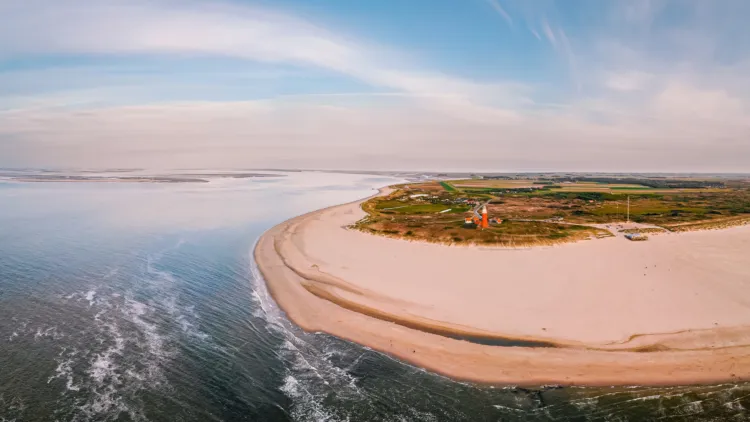 Oudeschild Texel vanuit de lucht
