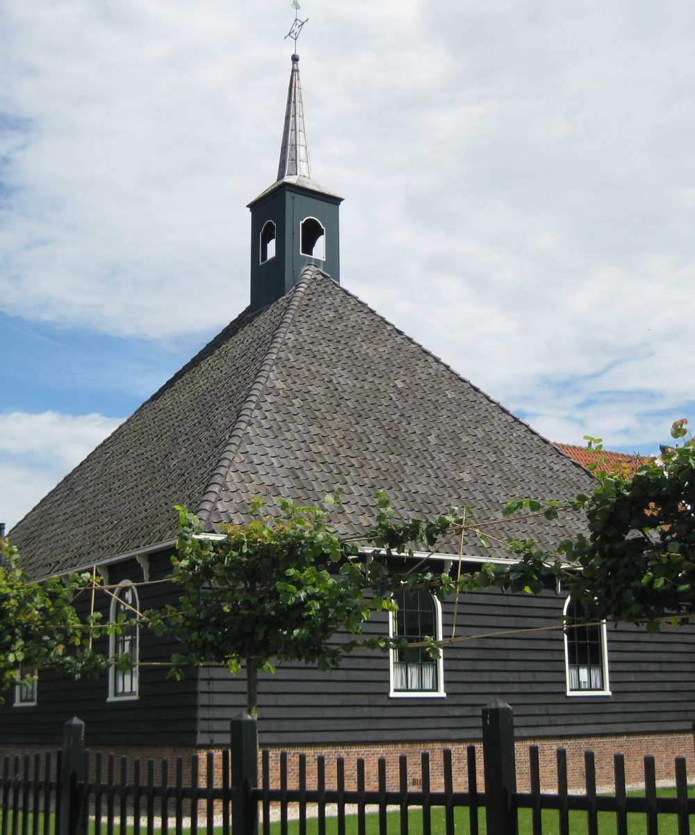 The famous Stolp farmhouse church in Volendam